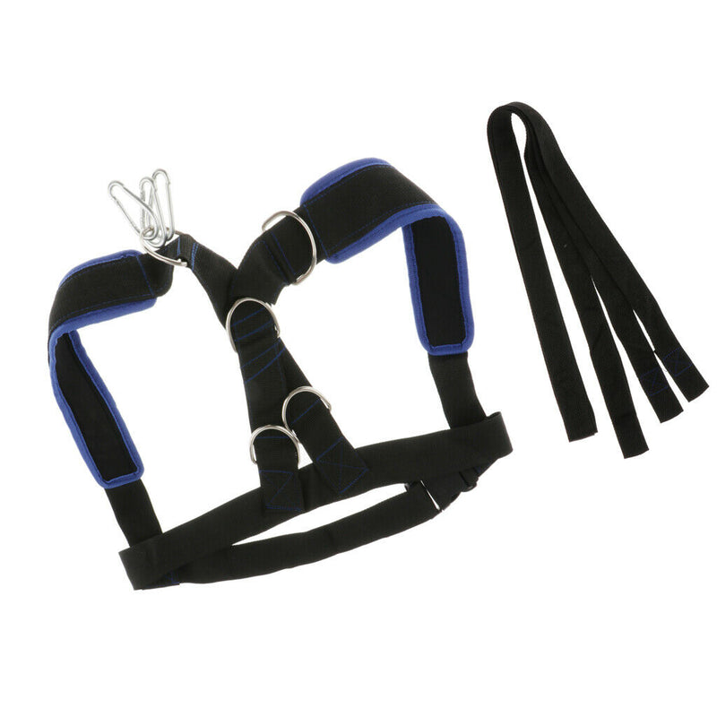 Heavy Duty Sled Harness Vest Fitness Resistance Training Speed Exercise Shoulder