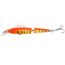 Set of Grass green,green,dark green,orange,blue Multi Jointed Plastic Fishi T3B9