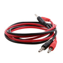2pcs Banana to Banana Plug Test Lead Set, 4mm Stackable Banana Plug Wire