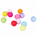 100PCs Acrylic Spacer Beads Round Mixed 10mm(3/8 inch)Dia.