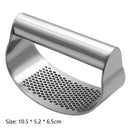 Stainless Steel Curved Garlic Press Crusher Manual Ginger Mincing Masher