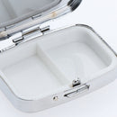 2x Round/Square Pill Case Pocket Purse Travel Medicine Storage Carrying Box