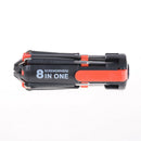 8in 1Multi Portable Screwdriver With 6 LED Torch Tools Light Up Flashlight vz â„–[