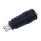 2Pcs DC 5.5*2.1mm female jack plug to micro USB 5pin male power converter