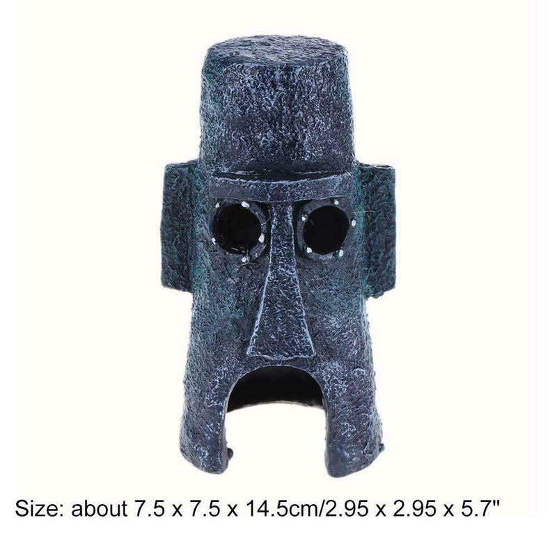 Aquarium Landscaping Decoration Human Face Aquatic Fish Tank Home Ornament