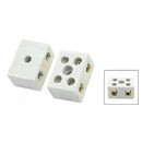 2 Pcs 2W5H High Temperature Porcelain Terminal Block 30A 110-600V V5Y2