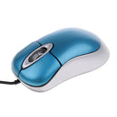 Retractable Laptop Wired USB Mini Mouse For PC Laptop Notebook Blue