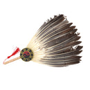 Chinese Sanguo Kongming Feathers Fan Wisdom Holy Zhugeliang Hand Held Fan