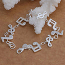 Jewelry Fashion Note Shaped Wedding Charm Bracelet New DWA