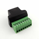 Ethernet RJ45 Female To Screw Terminal 8 Pin CCTV Digital DVR Adapter Co USU