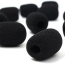 10PCS Microphone Headset Grill Windscreen Filters Sponge Foam Mic Cover Black