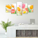 5pcs Tulip 5D DIY Full Drill Diamond Painting Embroidery Mosaic Kits Wall Art