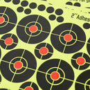 160pcs/10 sheets Shooting Target Glow Florescent Paper Target for Hunting Arro,a