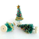 Mini Snow Christmas Tree Decor For Home Supplies Pine Decoration Trees Chri P4X8