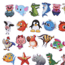 50Pcs Cute cartoon animals DIY notebook suitcase laptop guitar bike stickers FT