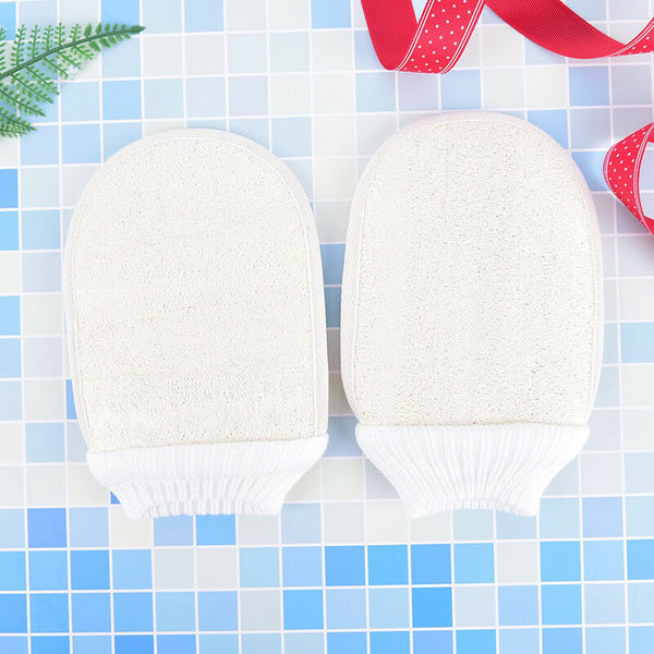 natural loofah luffa bath shower sponge body scrubber exfoliator washing glove F