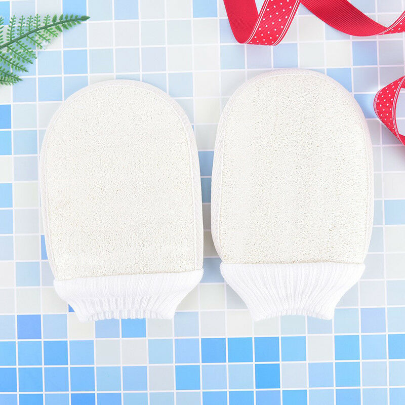 natural loofah luffa bath shower sponge body scrubber exfoliator washing glove F