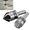 2pcs 5 Flute Countersink Drill Bit HSS 82 Degree Point Angle Chamfer Cutter