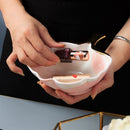 Marble Ceramic Plate Dish Soup Bowl Rice Bowl Salad Plate Jewelry Plate Sto P9W7