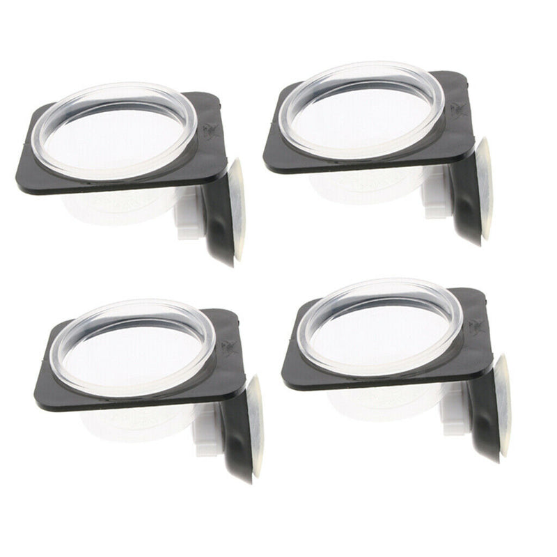 4Pcs Gecko Feeder Ledge Reptile Feeder Plastic Bowls for Reptiles Food and Water