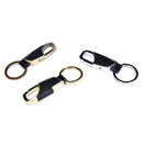 Men Creative Metal Faux Leather Key Chain Ring Keyfob Car Keyrings Keychain G JR