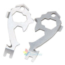 20 In 1 Stainless Screwdriver Wrench Keychain Survival EDC Pocket Multi Tool Kit