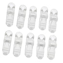 10 Pieces Plastic Tie Down Emergency Awning Set Tarp Clips Tent Clamp Clear