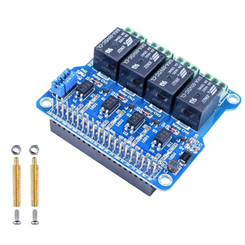 1Pcs Raspberry Pi Power Relay Board Expansion Module Shield Supports Rpi A+/E1S6