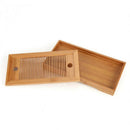 1X(Bamboo Tea Trays Kung Fu Tea Accessories Tea Tray Table With Drain Rack