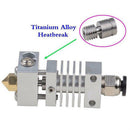 Titanium Thermal Heat Break Small Hotend Kit All Metal Set Extruder For CR-10