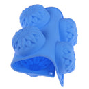 6 Cavity Flower Shaped Silicone DIY Handmade Soap Candle Cake Mold SuppliesBX