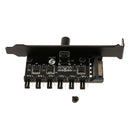 6 Channels 4 Pin PCI Cooler Cooling Fan Speed Controller for PC Desktop Computer