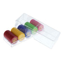 Poker Game Tokens, 100 Pack of Plastic Value Chips, 1.6 inch Counting Markers