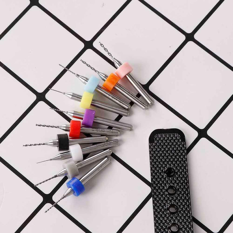 0.3-1.2mm Tungsten Steel Carbide Drill Bit Set for Metal Watchmaker Repair