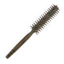 Anti-Static Bristle Hair Styling Round Roller Comb Brush With Wood Handle