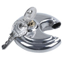 1x PADLOCKS HEAVY DUTY 70MM ROUND CIRCULAR DISC PADLOCK with 1 KEYS E8K6
