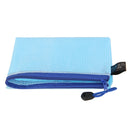 12Pcs A4 Wallet Jewelry Bag Document File Holder Zipper Storage Pouch Blue