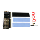 M.2 NVMe SSD NGFF TO PCIE 3.0 X16 X4 Adapter Card M Key Slot Full Speed +Black