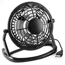 USB Small Desktop Office Fan 360 Degree Rotatable Computer Laptop Summer Cooler