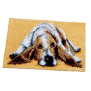 Latch Hook Rug Kits Embroidery Dog Pattern Carpet Cushion DIY Winter Gifts