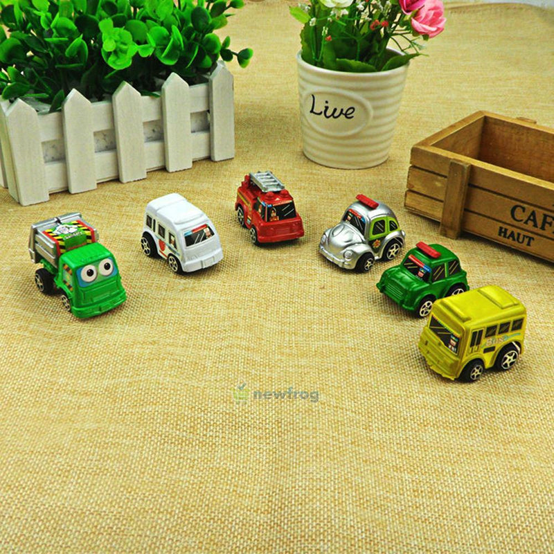 SN9F 6pcs Mini Car Toys Vehicle Sets Educational Toys