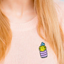 Cartoon Cute Potted Plant Brooch Badge Unisex Shirt Enamel Pins (Style 5)  A