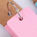 6 Pieces Multicolor Kraft Paper Binder Ring Easy Flip Study Card Cards Z1M4