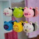 Cartoon Animal Head Toothbrush Suction Bathroom Holder Wall Stand Random Co N7P7