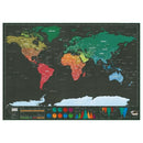 Small Mini Version Black Scratch Map Creative Luxury World Version Black GolQ1Q6
