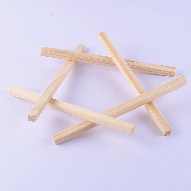 5pcs 5x5x250mm Square Pine Wood Stick Strip Craft Airplane Boat Models DIY