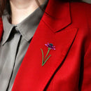 Elegant Flower Brooches Women Dress Clothes Backpack Lapel Retro Badges (A) A