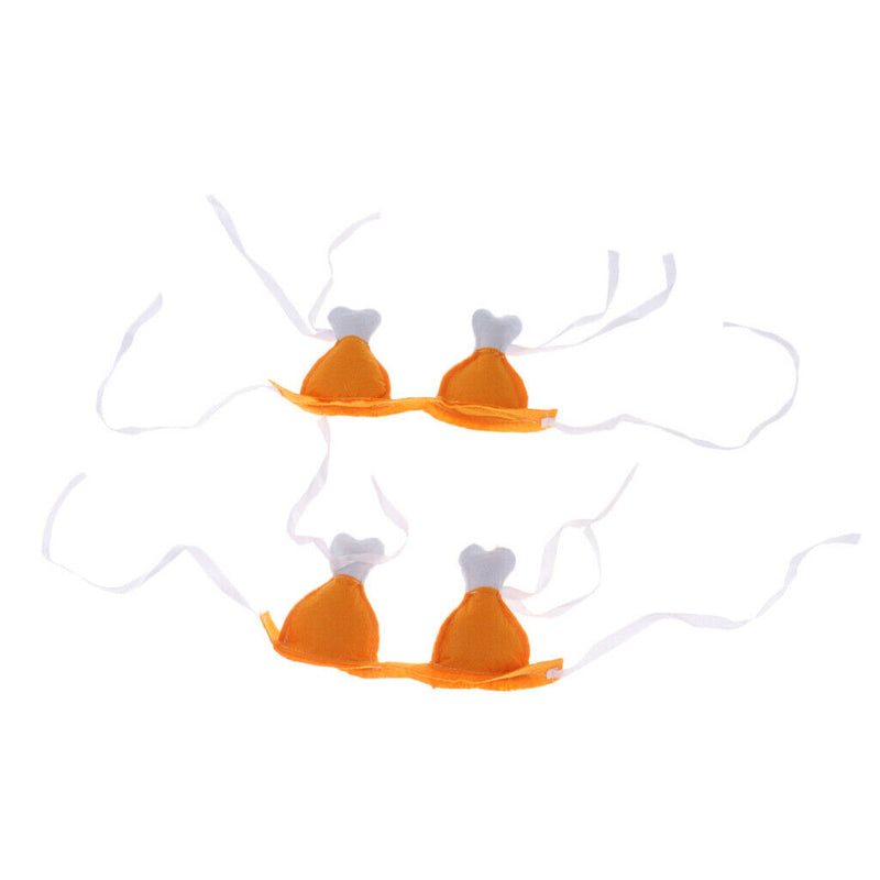 2 Pcs Chicken Leg Designed Hoop Headdress Wedding Christmas Halloween Funny