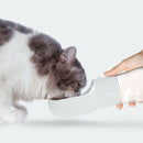 Portable Pet Dog Water Bottle Outdoor Drinking Bowls Water Feeder (Grey) A