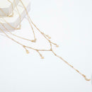 Moon Star Pendant Necklace Love Rhinestone Multilayer Choker Women Jewelry A